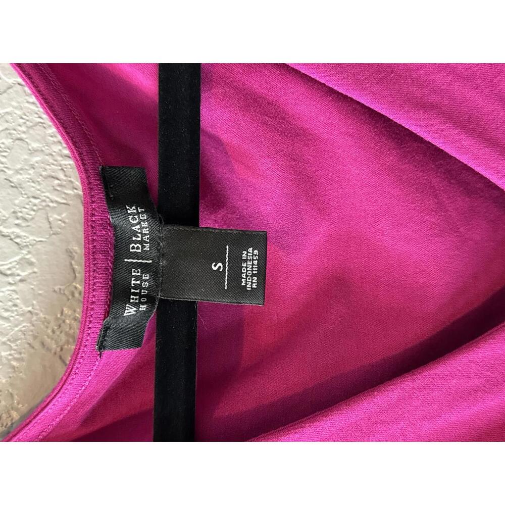 White House Black Market Sleeveless Pink Top with Beaded Detail, Size S - Picture 2 of 7